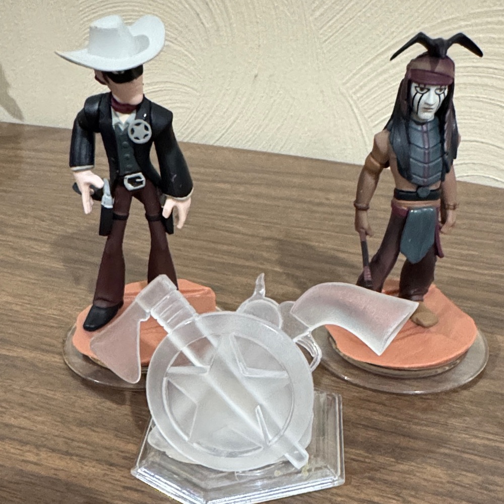 Cowboy and Native American Figurine Set